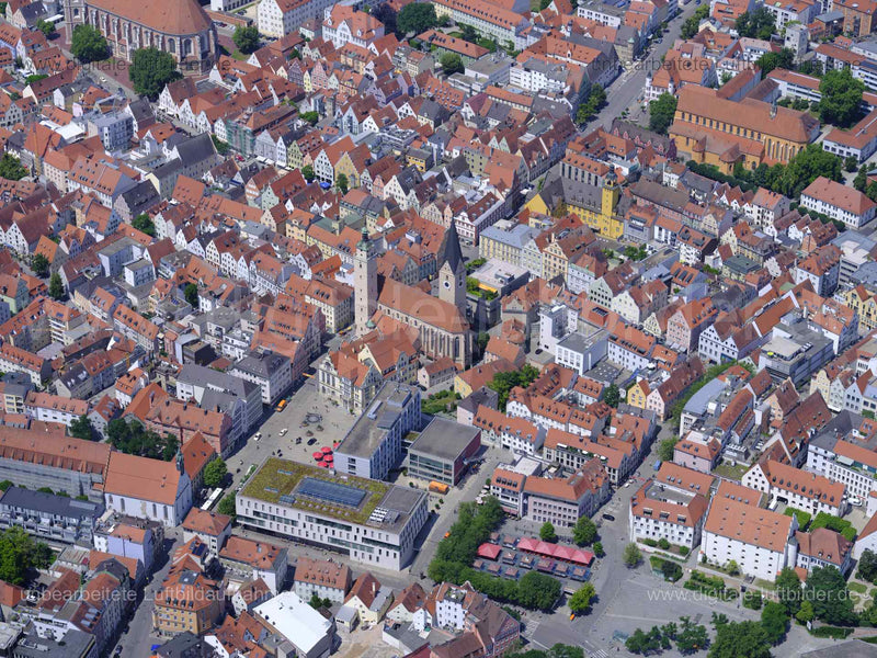 Luftaufnahme Altstadt in Ingolstadt | Oberbayern, Bayern