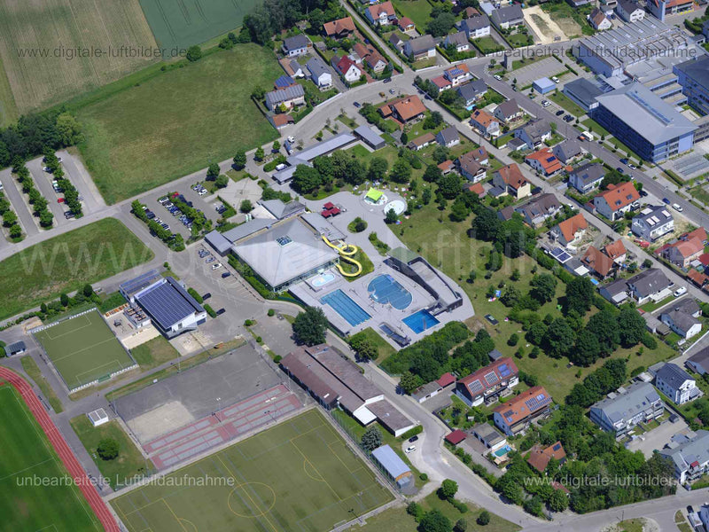 Luftaufnahme Freibad Gaimersheim in Ingolstadt | Oberbayern, Bayern