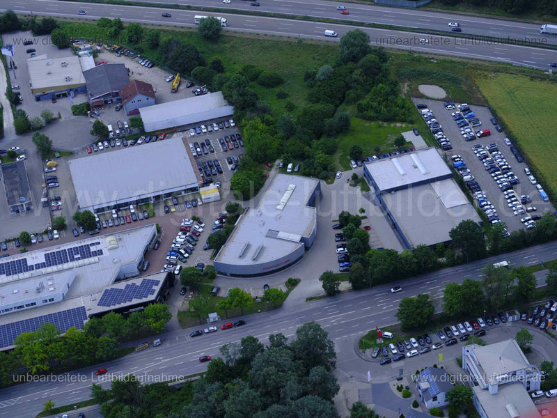 Luftaufnahme Gewerbegebiet Ingolstadt in Ingolstadt | Oberbayern, Bayern