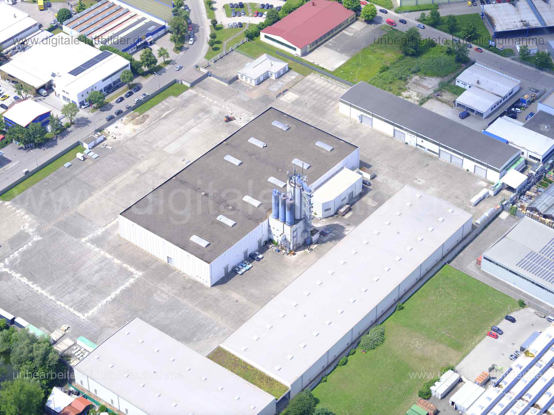 Luftaufnahme Gewerbegebiet Ingolstadt in Ingolstadt | Oberbayern, Bayern