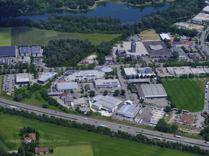 Luftaufnahme Gewerbegebiet Ingolstadt Süd in Ingolstadt | Oberbayern, Bayern