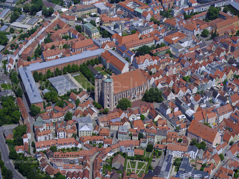 Luftaufnahme Liebfrauenmünster in Ingolstadt | Oberbayern, Bayern