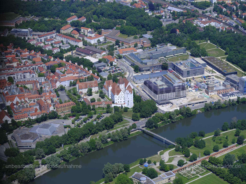 Luftaufnahme Neues Schloss in Ingolstadt | Oberbayern, Bayern