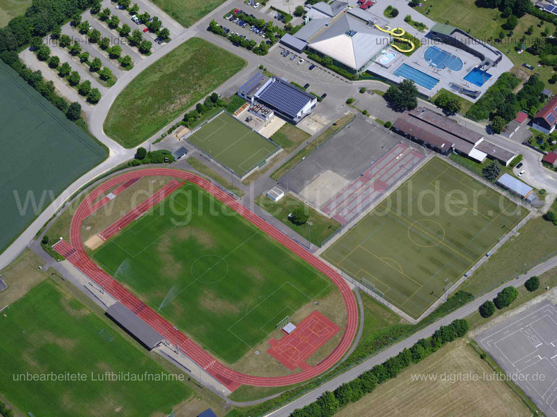 Luftaufnahme Xaver-Ernst-Sportanlage in Ingolstadt | Oberbayern, Bayern