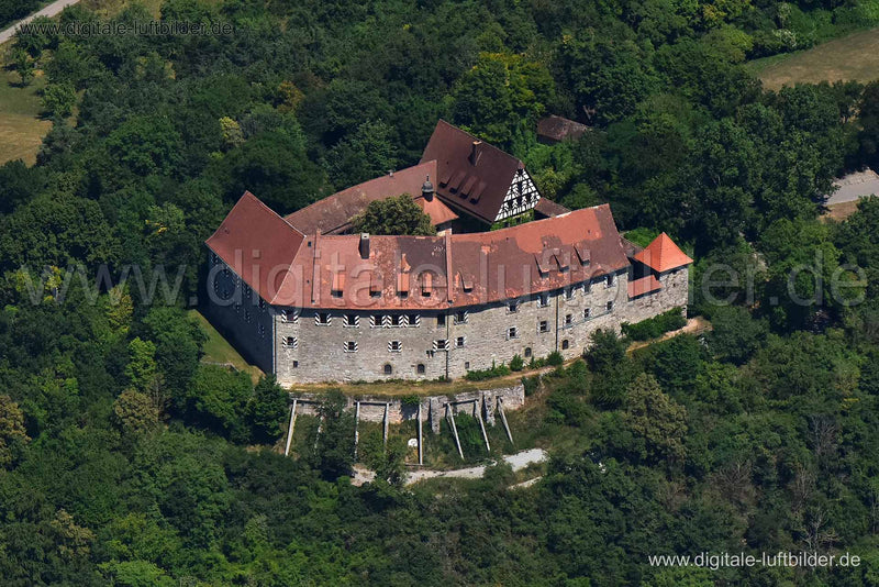 Luftaufnahme Burg Hoheneck in Ipsheim | Mittelfranken, Bayern