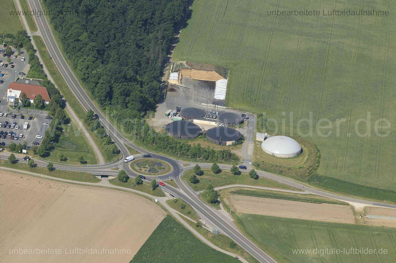 Luftaufnahme Kreisverkehr Kammerstein in Kammerstein | Mittelfranken, Bayern