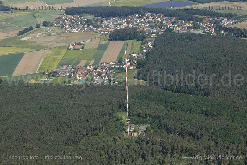 Luftaufnahme Sender Heidenberg in Kammerstein | Mittelfranken, Bayern