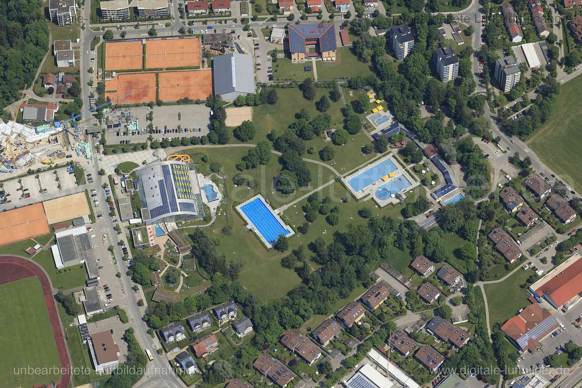 Luftaufnahme Freibad Kempten in Kempten | Schwaben, Bayern