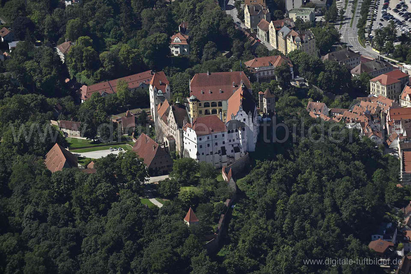 Luftaufnahme Burg Trausnitz in Landshut | Niederbayern, Bayern