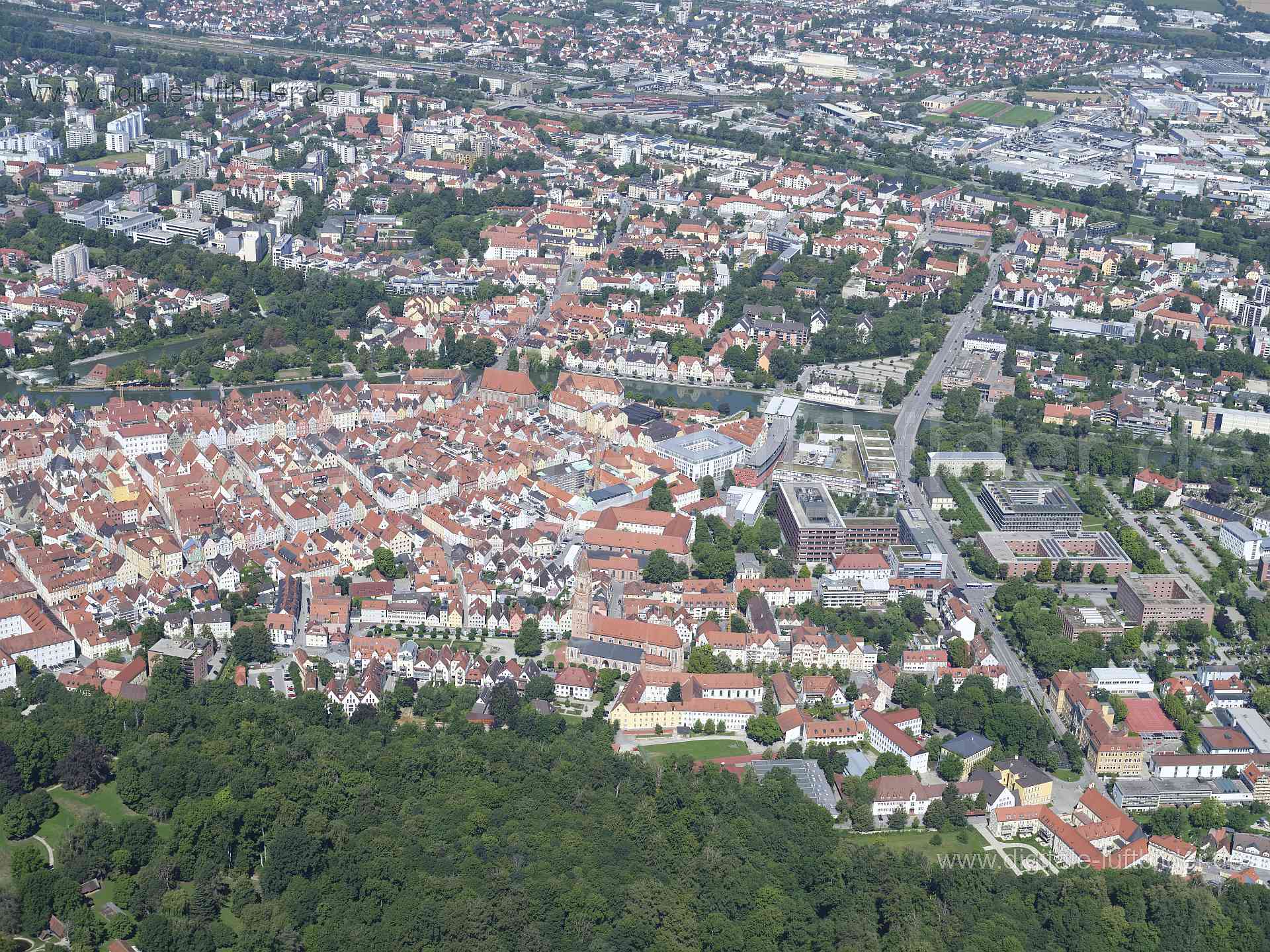 Luftaufnahme Landshut in Landshut | Niederbayern, Bayern