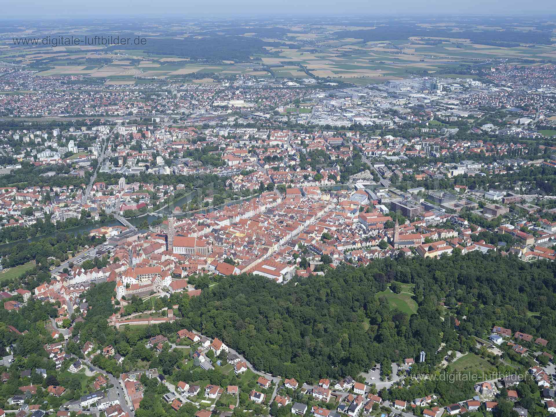 Luftaufnahme Landshut in Landshut | Niederbayern, Bayern