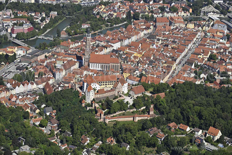 Luftaufnahme Landshut in Landshut | Niederbayern, Bayern