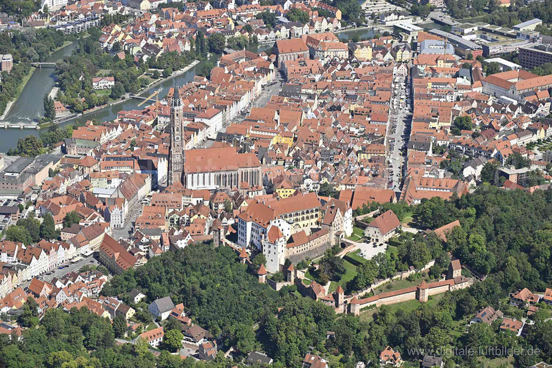 Luftaufnahme Landshut in Landshut | Niederbayern, Bayern