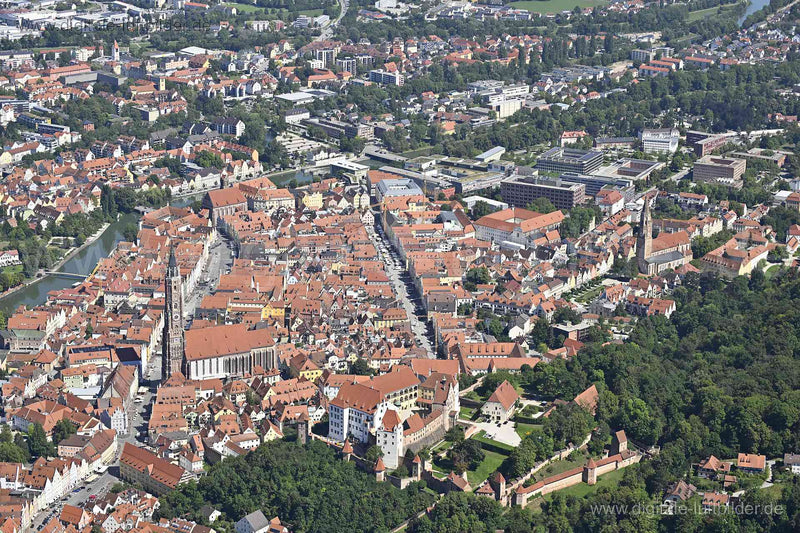 Luftaufnahme Landshut in Landshut | Niederbayern, Bayern