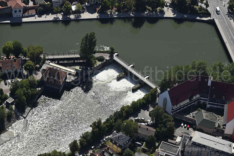 Luftaufnahme Sausteg in Landshut in Landshut | Niederbayern, Bayern