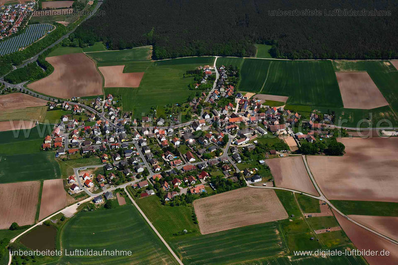 Luftaufnahme Burggrafenhof in Langenzenn | Mittelfranken, Bayern