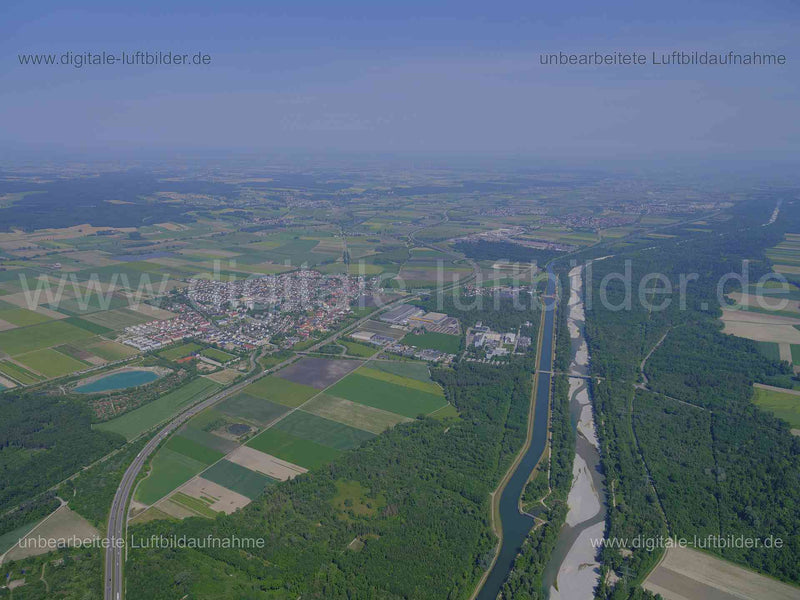 Luftaufnahme Langwied am Lech in Langwied am Lech | Schwaben, Bayern
