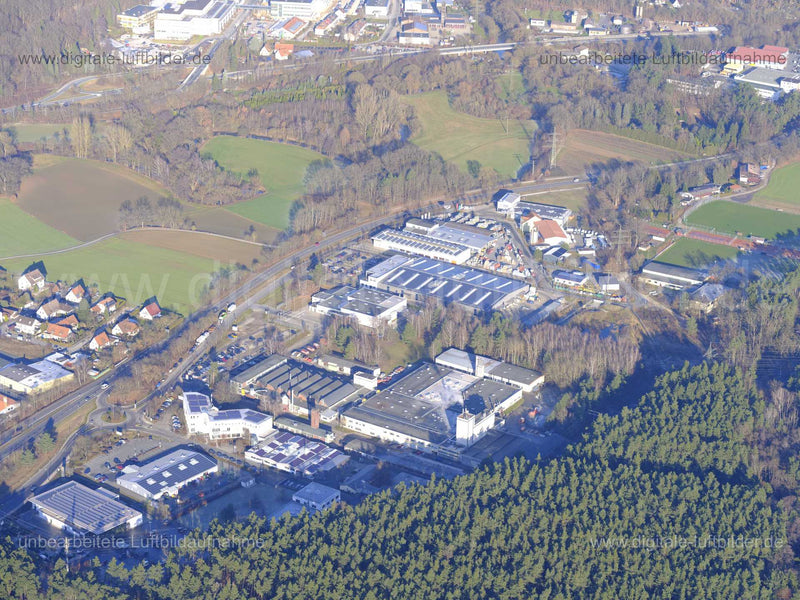 Luftaufnahme Gewerbegebiet Lauf (bei Wetzendorf) in Lauf an der Pegnitz | Mittelfranken, Bayern