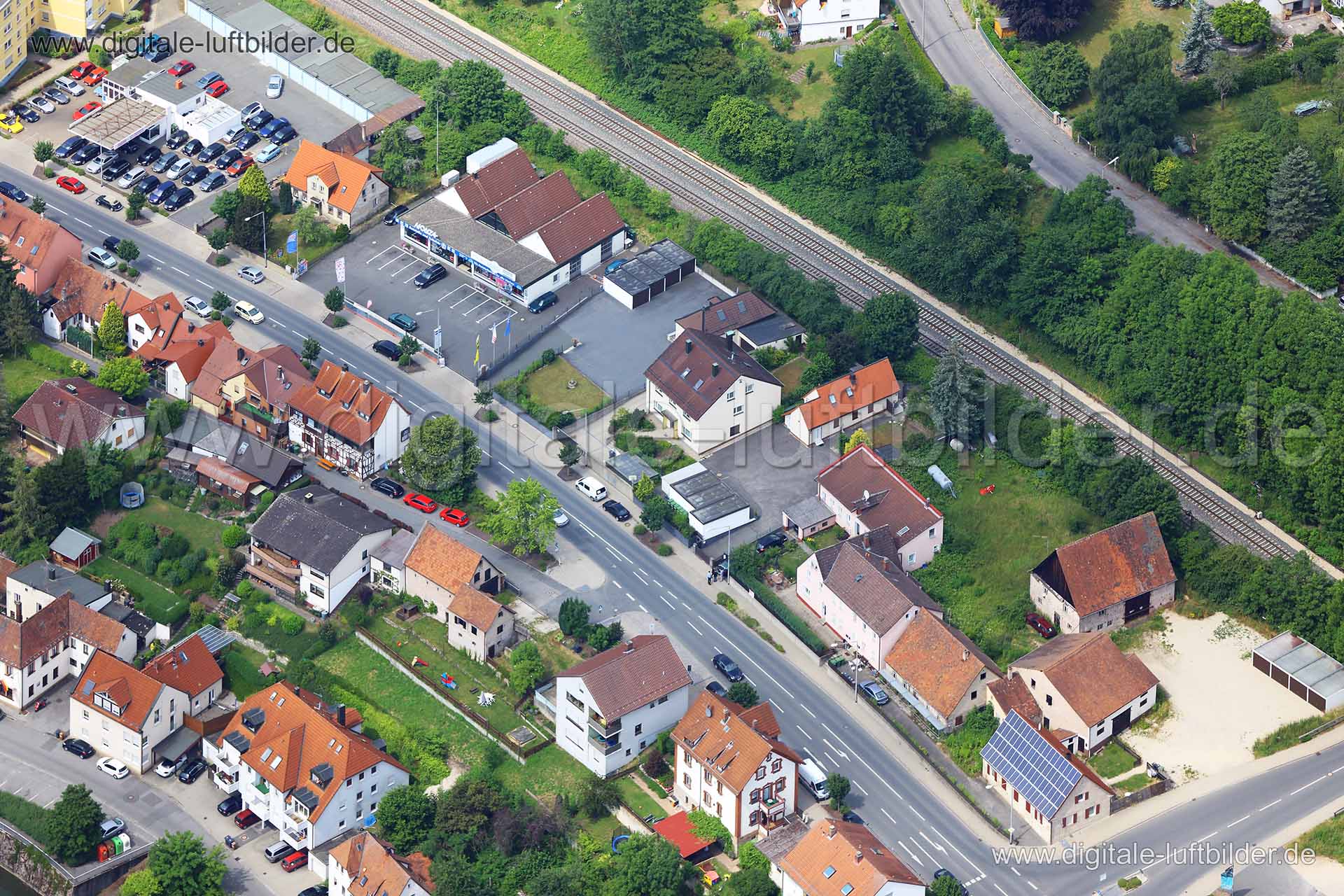 Luftaufnahme Lauf an der Pegnitz in Lauf an der Pegnitz | Mittelfranken, Bayern