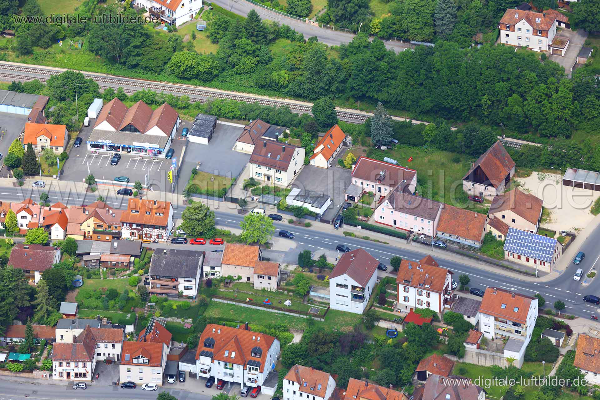 Luftaufnahme Lauf an der Pegnitz in Lauf an der Pegnitz | Mittelfranken, Bayern