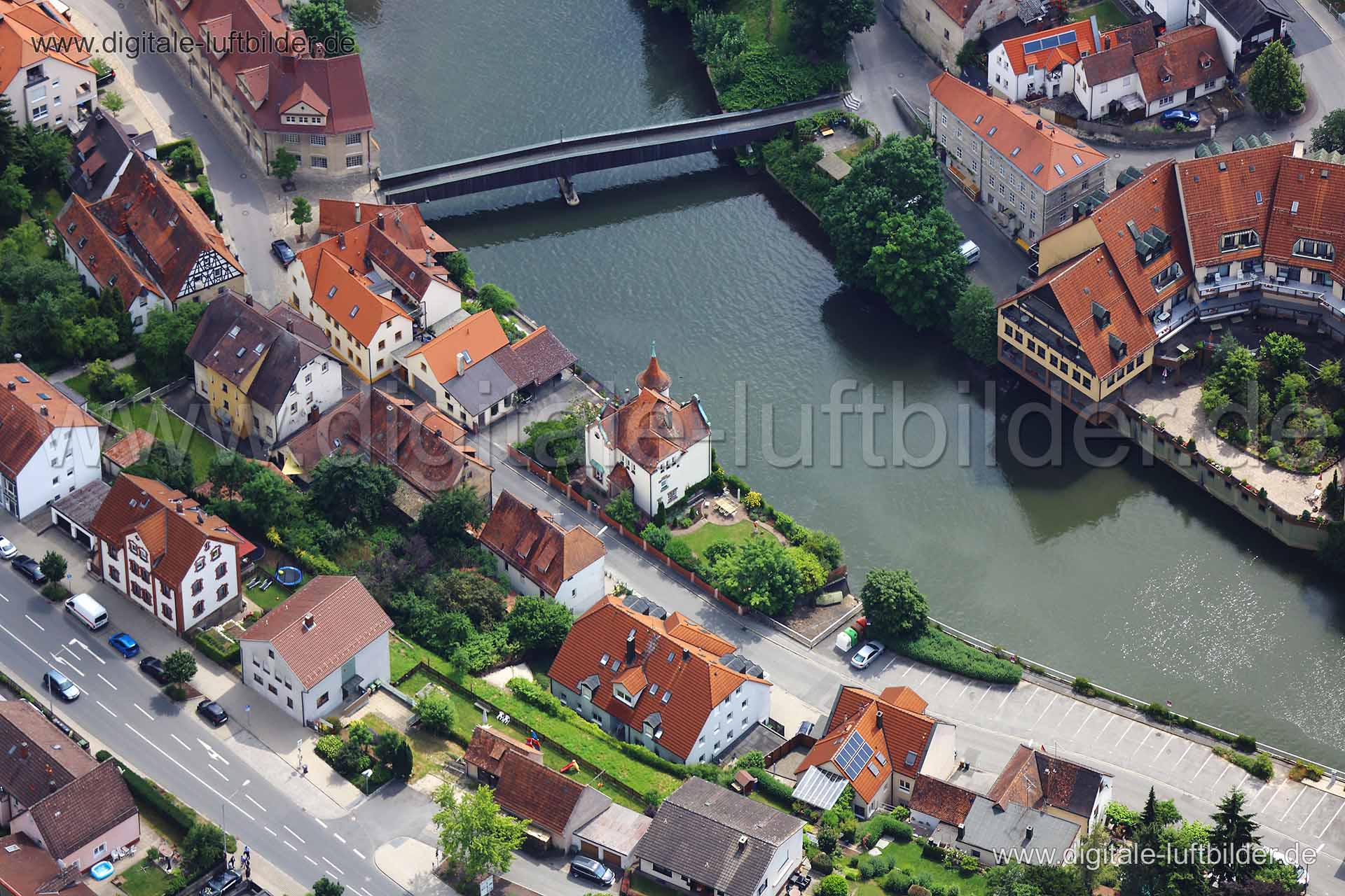 Luftaufnahme Lauf an der Pegnitz in Lauf an der Pegnitz | Mittelfranken, Bayern