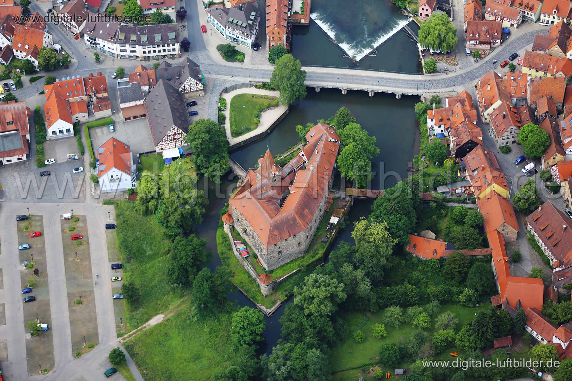 Luftaufnahme Lauf an der Pegnitz in Lauf an der Pegnitz | Mittelfranken, Bayern