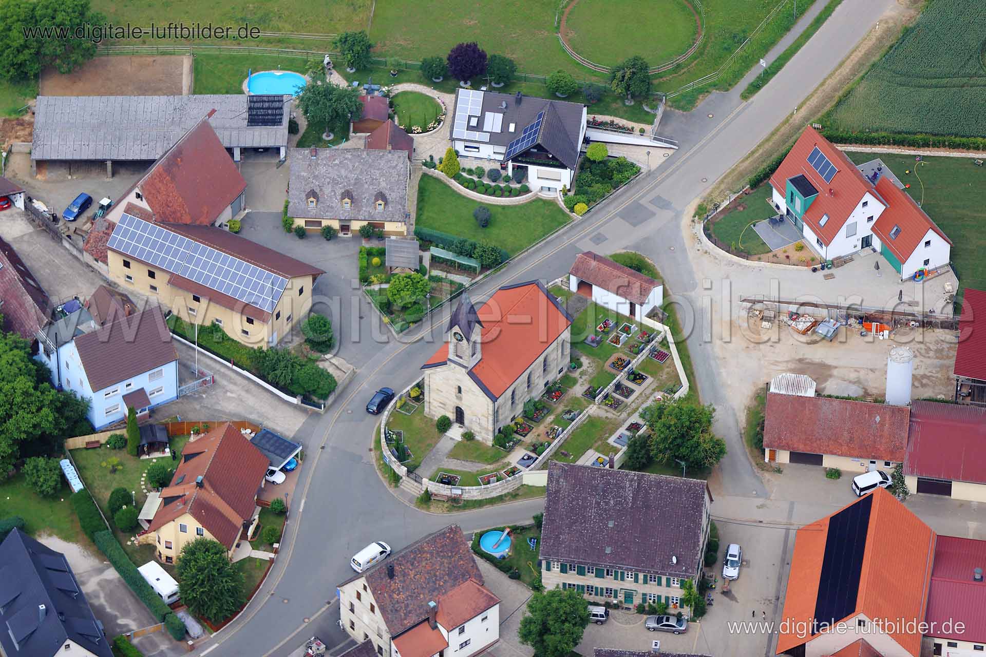 Luftaufnahme Lauf an der Pegnitz in Lauf an der Pegnitz | Mittelfranken, Bayern