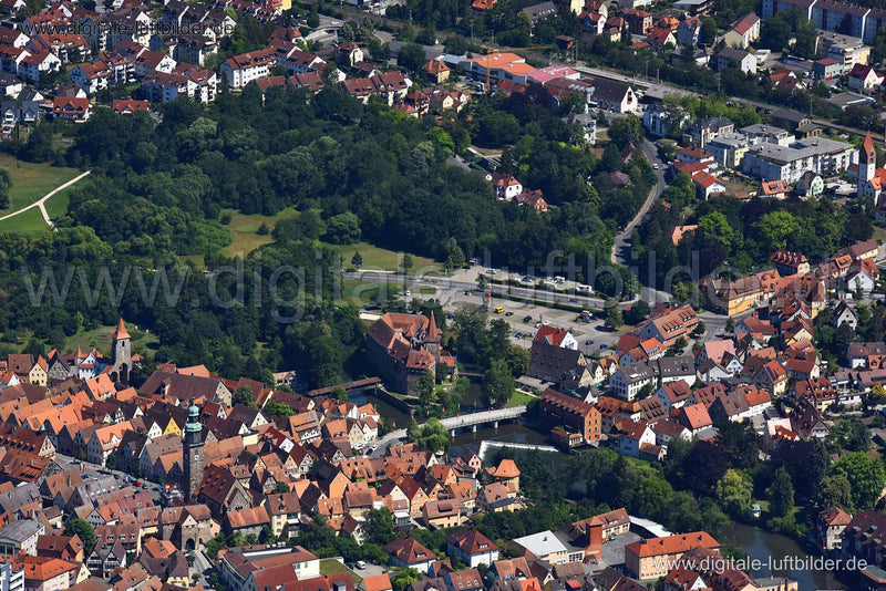 Luftaufnahme Lauf an der Pegnitz in Lauf an der Pegnitz | Mittelfranken, Bayern