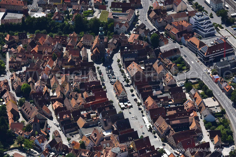 Luftaufnahme Lauf an der Pegnitz in Lauf an der Pegnitz | Mittelfranken, Bayern
