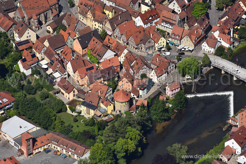 Luftaufnahme Lauf an der Pegnitz in Lauf an der Pegnitz | Mittelfranken, Bayern