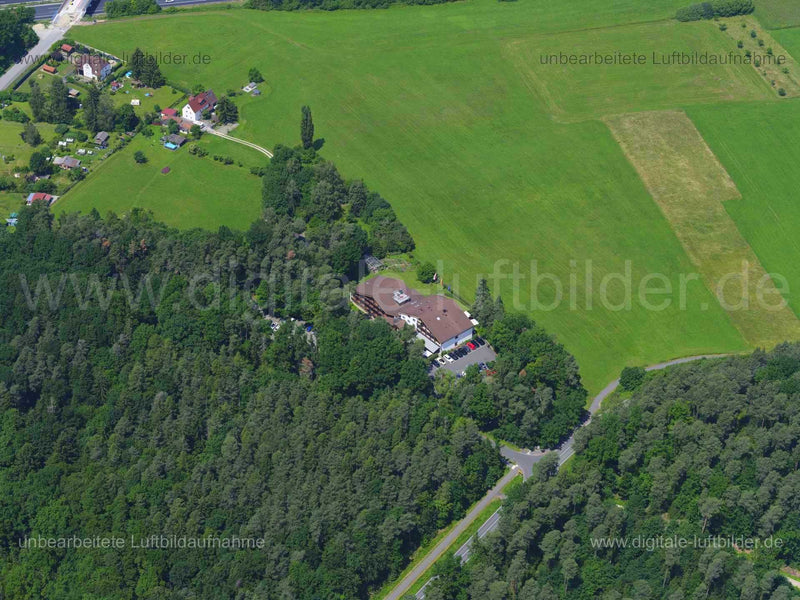Luftaufnahme Waldgasthof am Letten in Lauf an der Pegnitz | Mittelfranken, Bayern