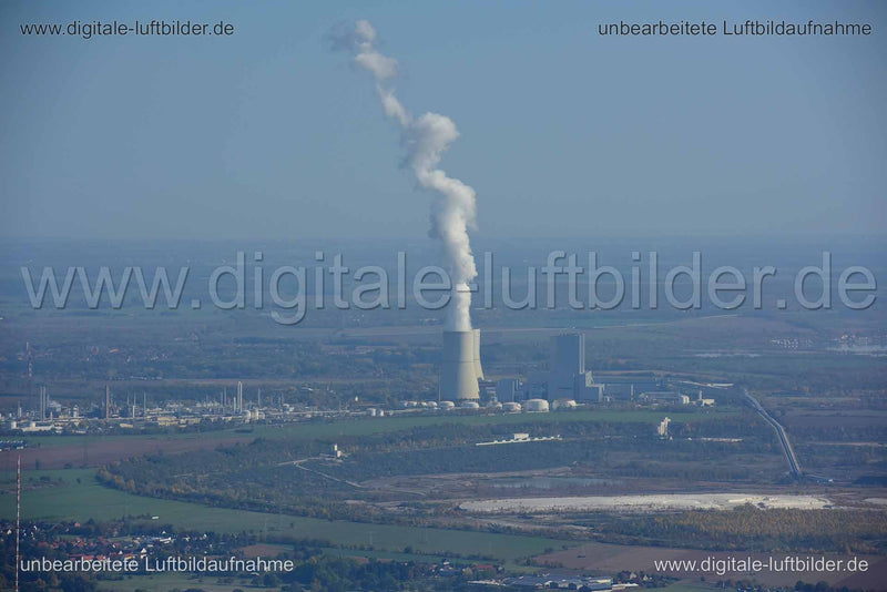 Luftaufnahme Braunkohlekraftwerk in Leipzig | Sachsen, Sachsen