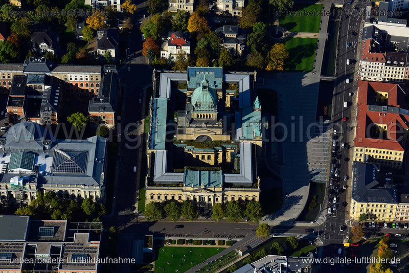 Luftaufnahme Bundesverwaltungsgericht in Leipzig | Sachsen, Sachsen