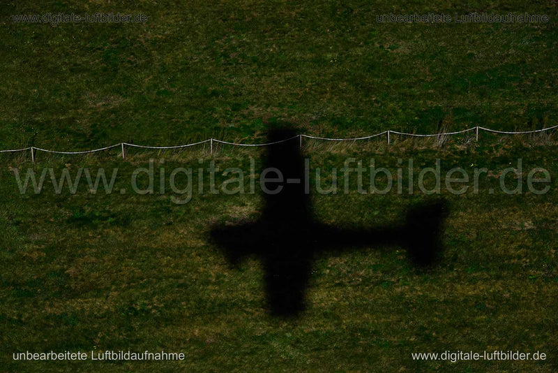 Luftaufnahme Flugzeugschatten in Leipzig | Sachsen, Sachsen