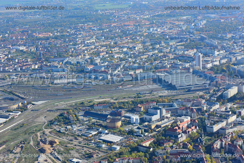 Luftaufnahme Hauptbahnhof in Leipzig | Sachsen, Sachsen