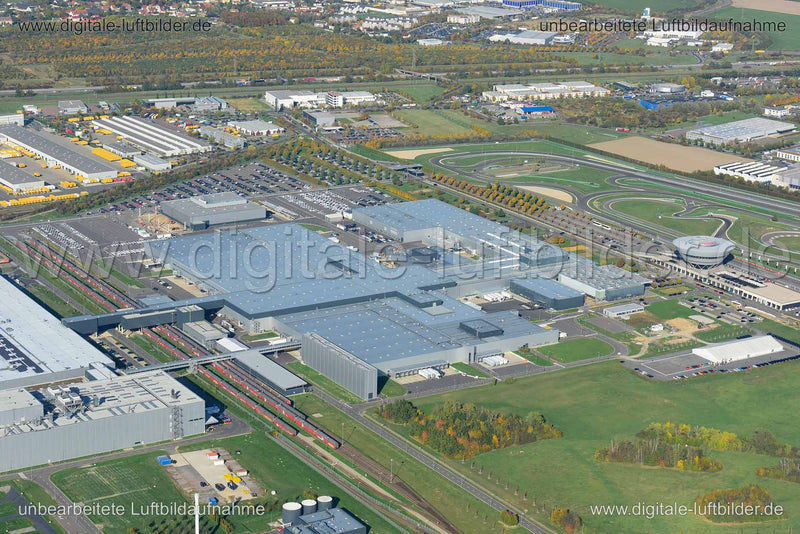 Luftaufnahme Porsche Werk in Leipzig | Sachsen, Sachsen