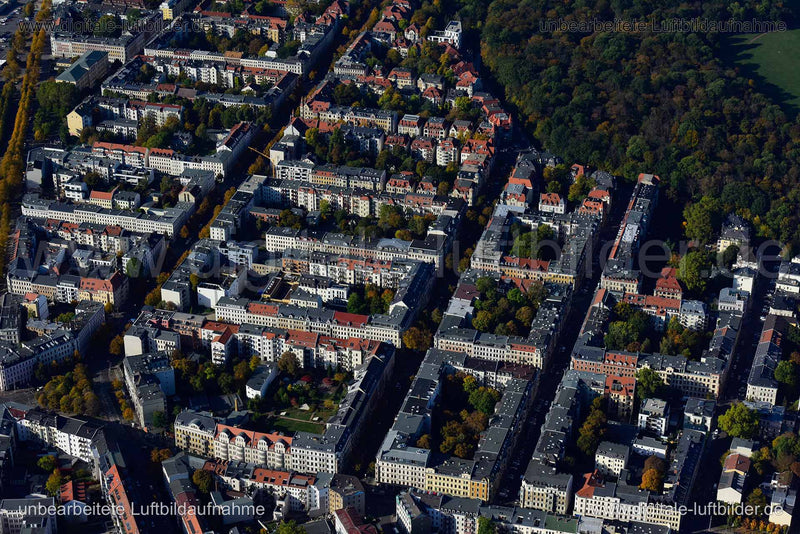 Luftaufnahme Tschaikowskistraße in Leipzig | Sachsen, Sachsen