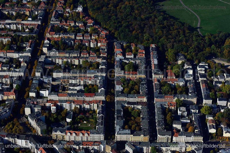 Luftaufnahme Tschaikowskistraße in Leipzig | Sachsen, Sachsen