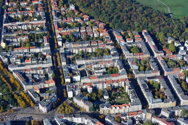 Luftaufnahme Tschaikowskistraße in Leipzig | Sachsen, Sachsen
