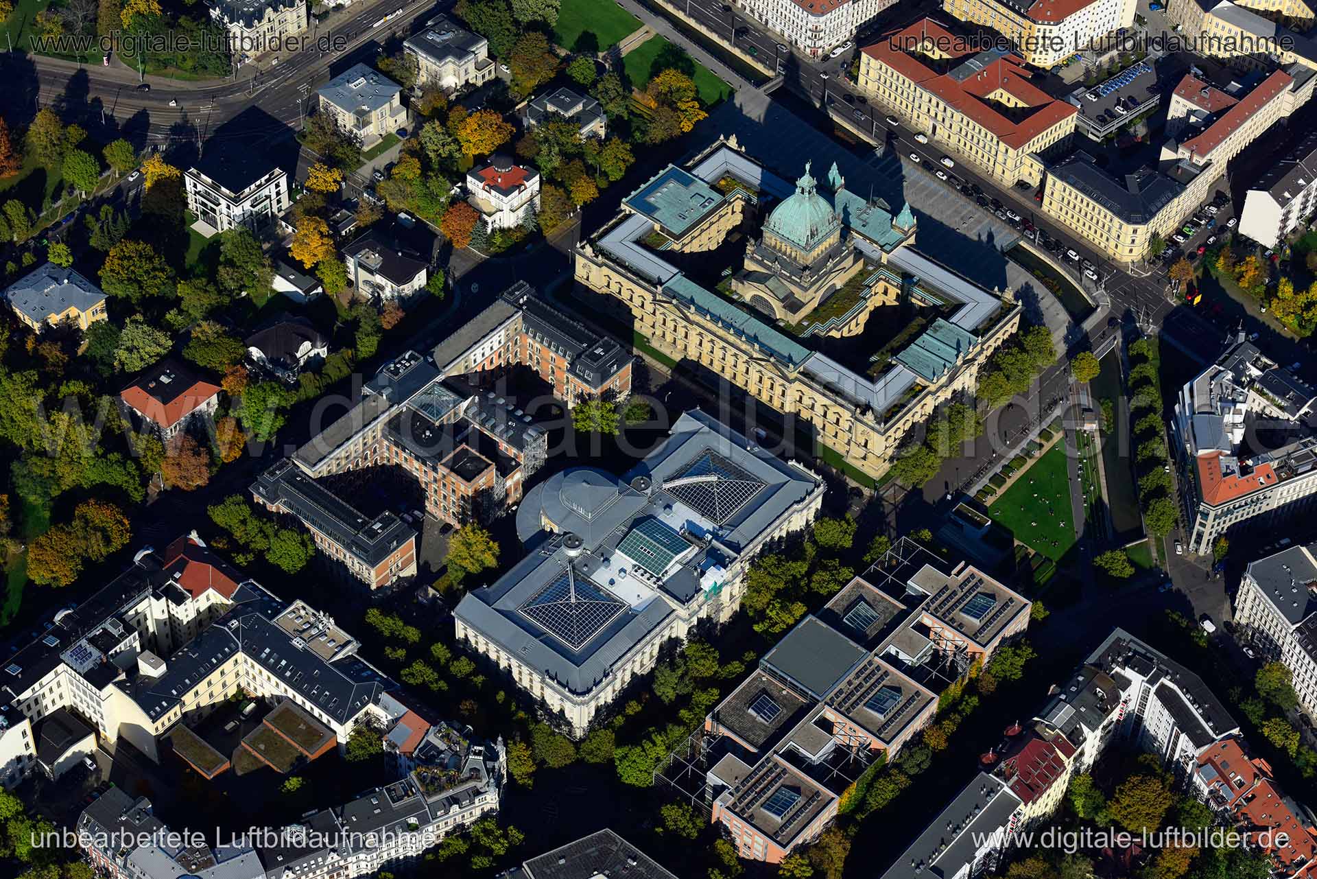 Luftbild Leipzig Universitätsbibliothek