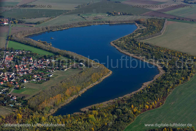 Luftaufnahme Werbener See in Leipzig | Sachsen, Sachsen