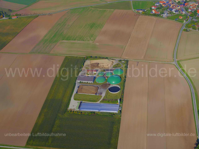 Luftaufnahme Biogasanlage bei Leutershausen in Leutershausen | Mittelfranken, Bayern