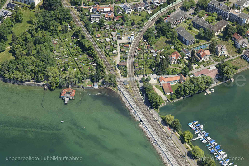 Luftaufnahme Aeschacher Bad in Lindau | Schwaben, Bayern