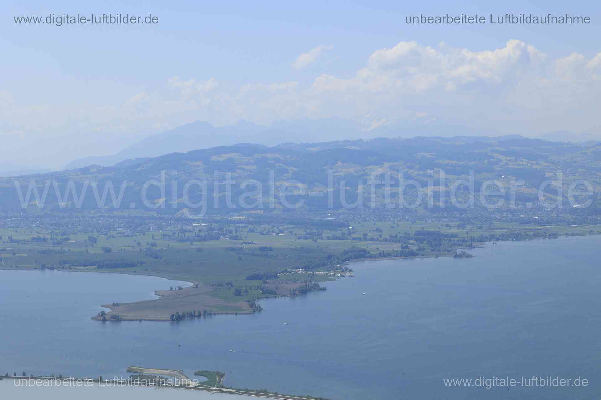 Luftaufnahme Alpenvorland in Lindau | Schwaben, Bayern