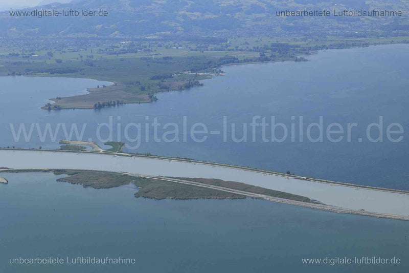 Luftaufnahme Bodensee, Rhein in Lindau | Schwaben, Bayern