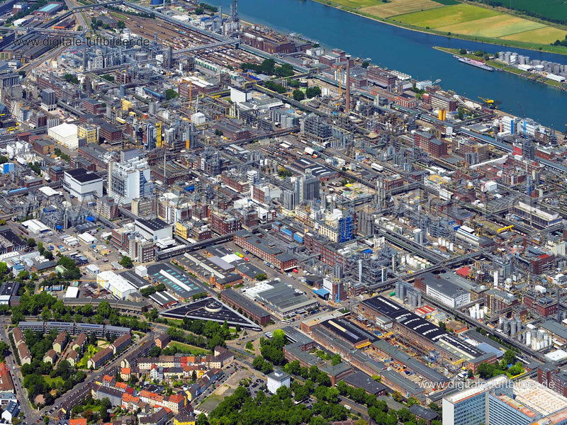 Luftaufnahme BASF Ludwigshafen in Ludwigshafen | Rheinland-Pfalz, Rheinland-Pfalz