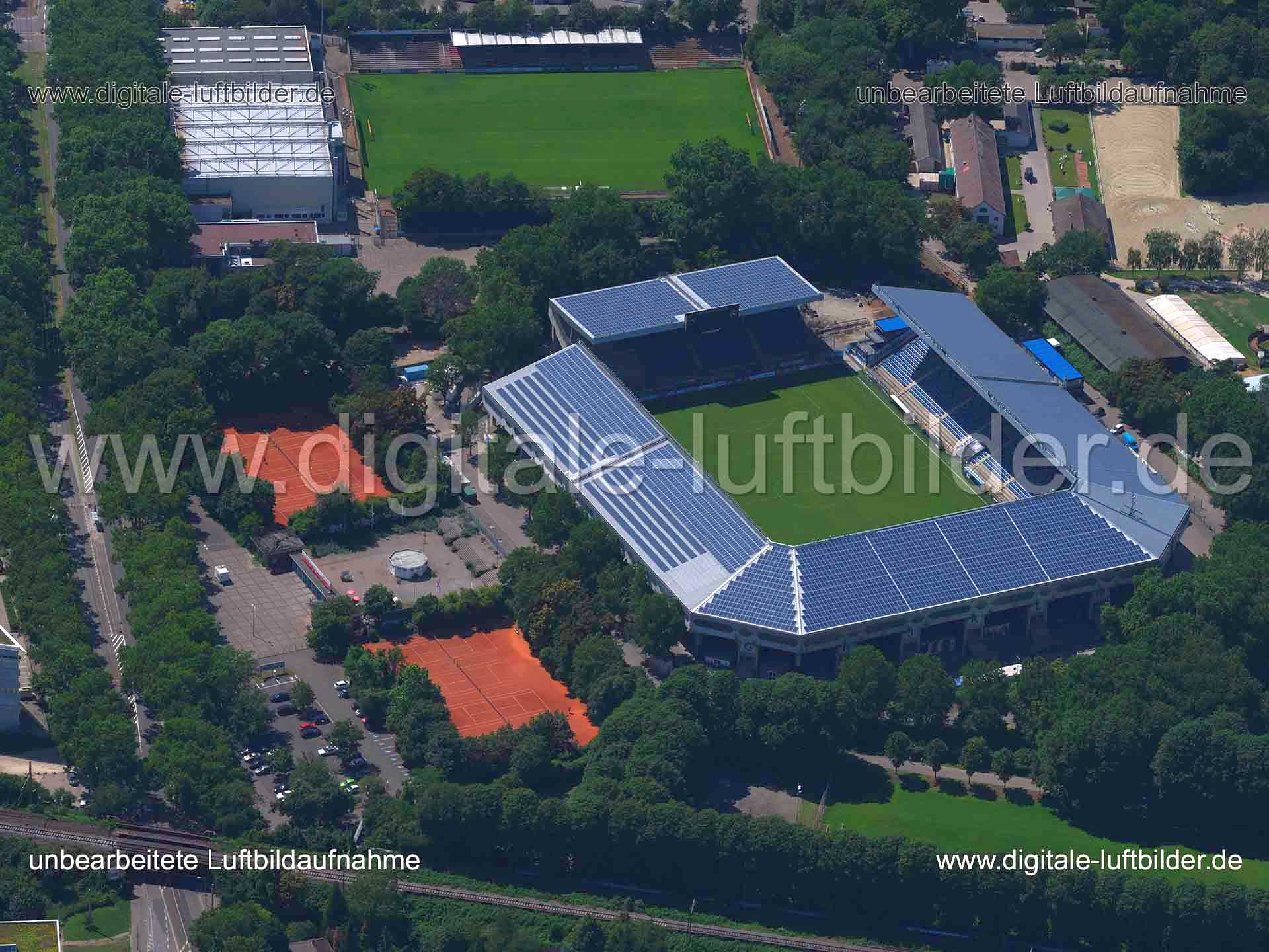 Luftaufnahme Carl-Benz-Stadion in Mannheim | Karlsruhe, Baden-Württemberg