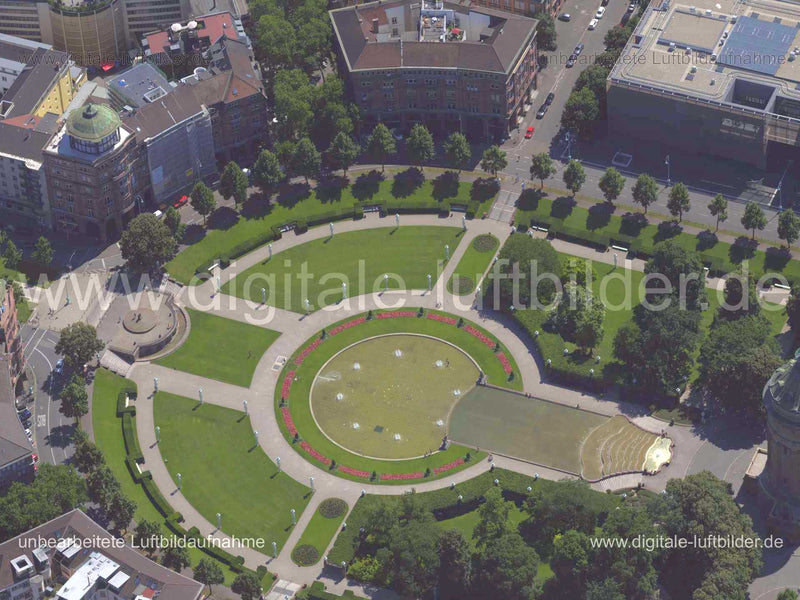 Luftaufnahme Friedrichsplatz in Mannheim | Karlsruhe, Baden-Württemberg