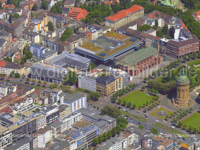 Luftaufnahme Friedrichsring in Mannheim | Karlsruhe, Baden-Württemberg