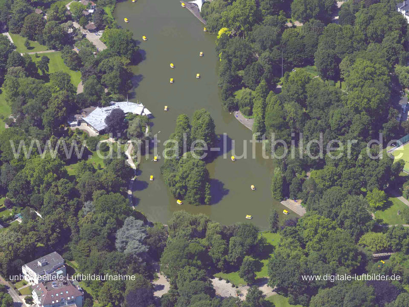 Luftaufnahme Luisenpark in Mannheim | Karlsruhe, Baden-Württemberg
